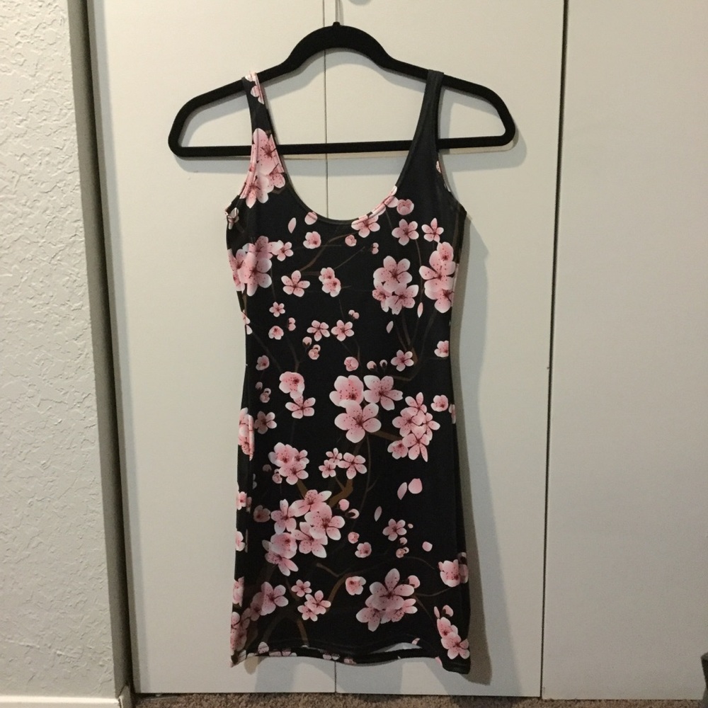 Blackmilk Black Cherry Blossom Dress Small
